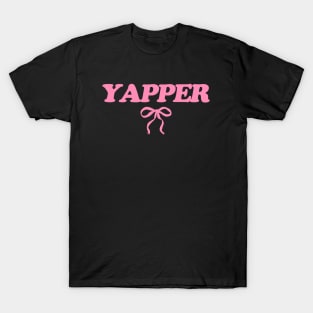 Yapper Y2k Tee, Y2K Slogan Shirt, Coquette Aesthetic T-Shirt